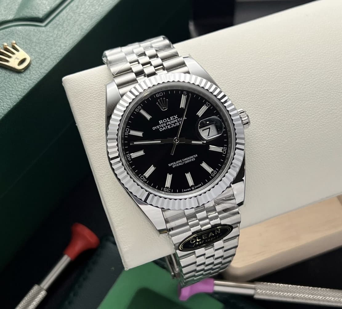 Rolex Datejust 126334 904L Steel Black Dial 41mm Jub Super Clone